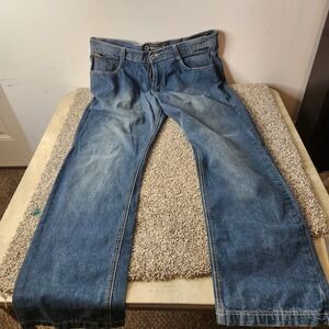 Southpole Jeans Mens Y2K Relaxed Fit Straight Leg Yellow Tag Size‎ 36 Waist 90's